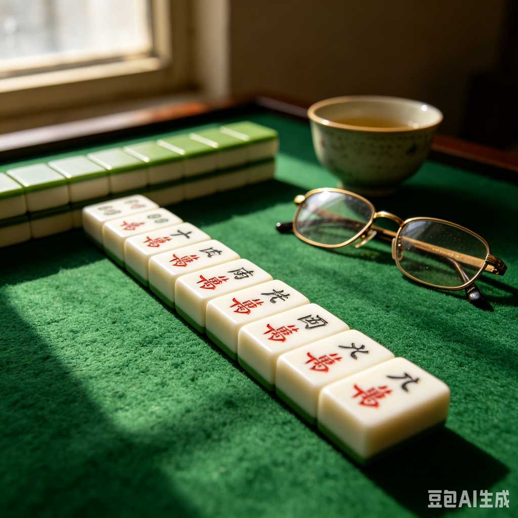 modern text mahjong tiles